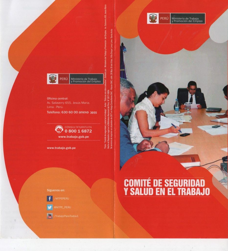 COMITÉ DE SEGURIDAD Y SALUD EN EL TRABAJO - Ministerio del Trabajo y Promoción de Empleo